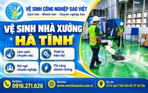 Vệ sinh nhà xưởng Hà Tĩnh