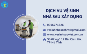 Dịch vụ vệ sinh nhà sau xây dựng