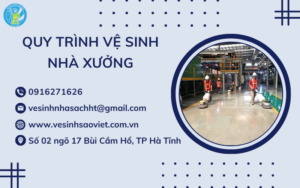 Quy trình vệ sinh nhà xưởng