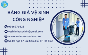 bảng giá vệ sinh công nghiệp