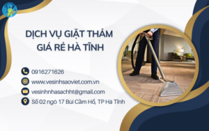 Dịch vụ giặt thảm giá rẻ Hà Tĩnh