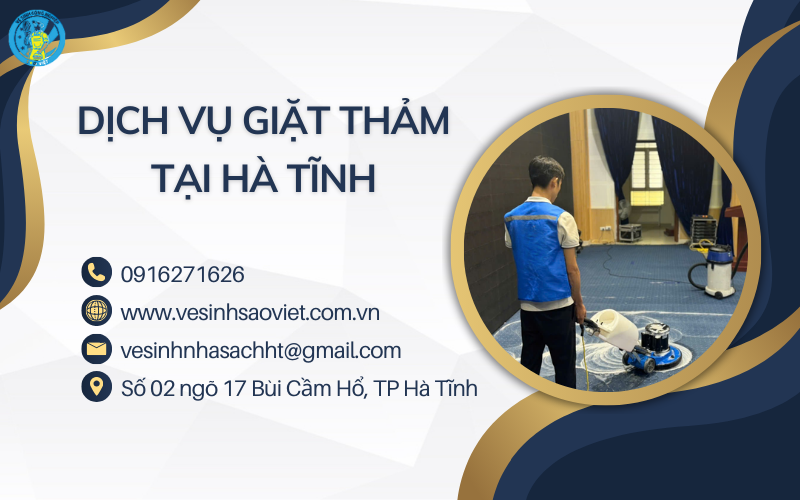 Dịch vụ giặt thảm tại Hà Tĩnh