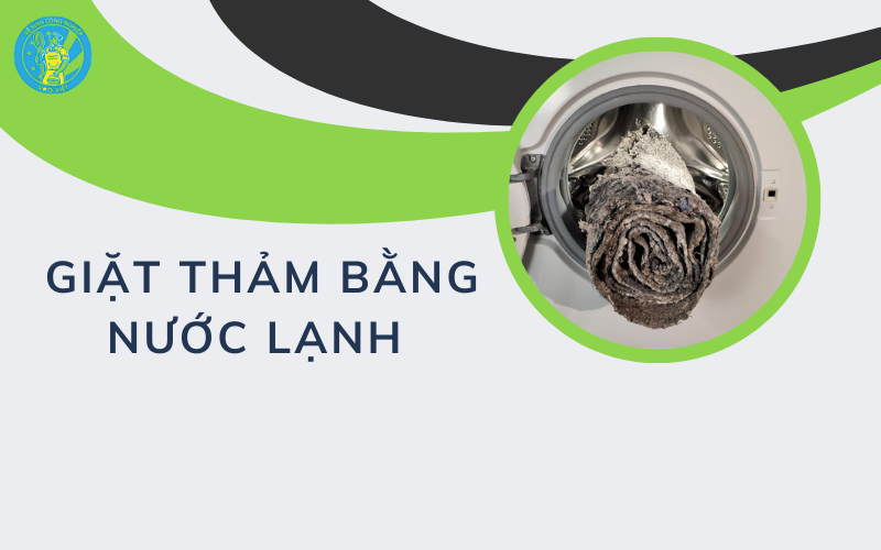giặt thảm bằng nước lạnh