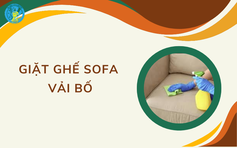 giặt ghế sofa vải bố