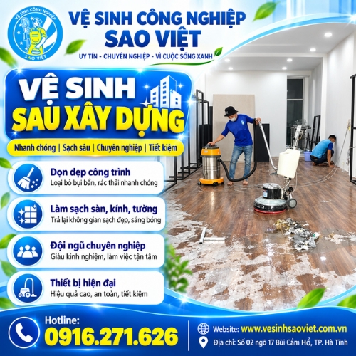 Vệ sinh sau xây dựng